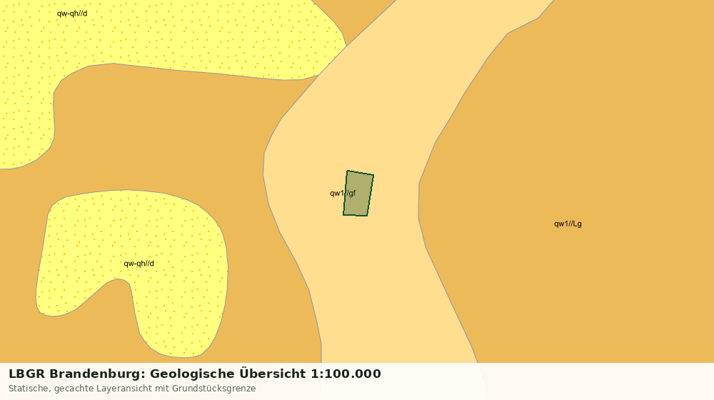 Statische Kartenansicht: LBGR Brandenburg: Geologische Übersicht 1:100.000