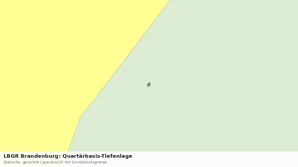 Statische Kartenansicht: LBGR Brandenburg: Quartärbasis-Tiefenlage