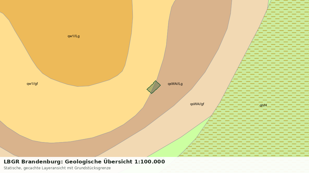Statische Kartenansicht: LBGR Brandenburg: Geologische Übersicht 1:100.000