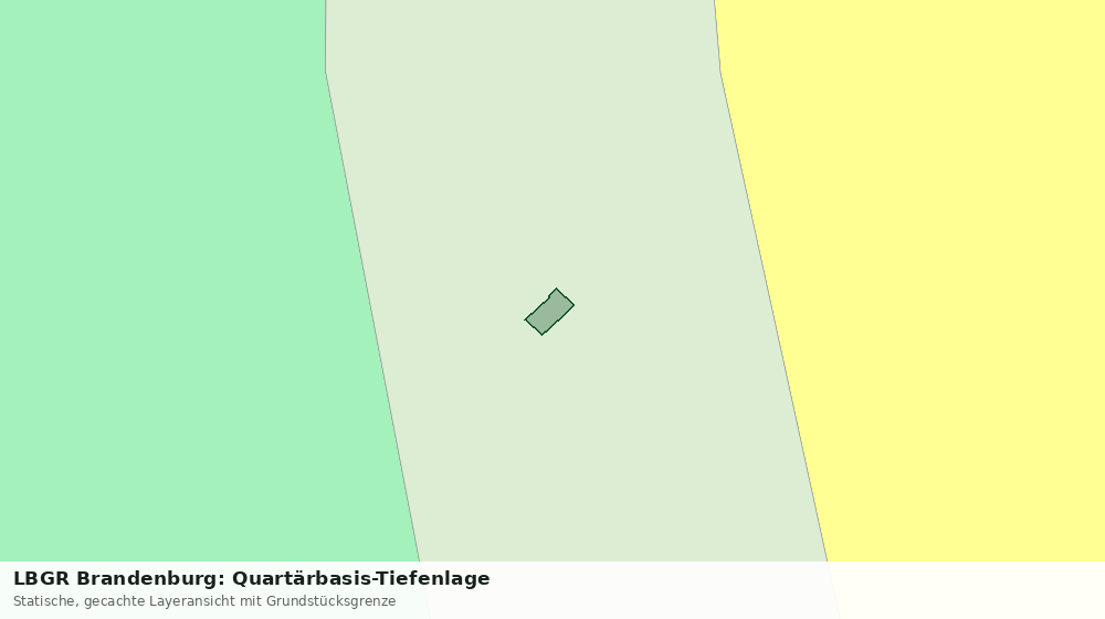 Statische Kartenansicht: LBGR Brandenburg: Quartärbasis-Tiefenlage