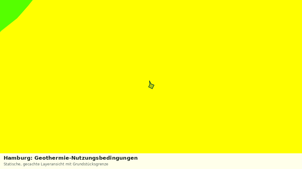 Statische Kartenansicht: Hamburg: Geothermie-Nutzungsbedingungen