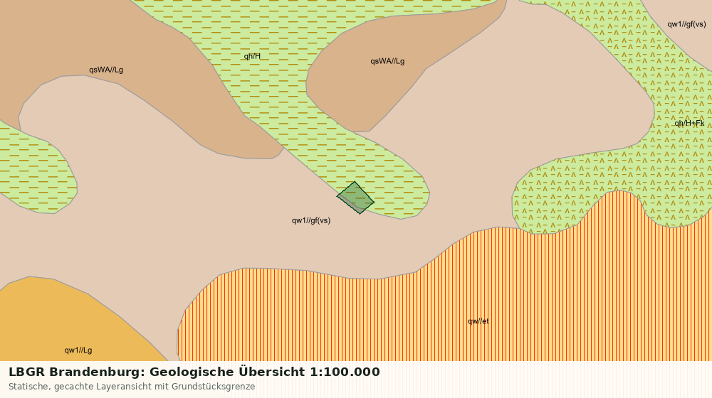 Statische Kartenansicht: LBGR Brandenburg: Geologische Übersicht 1:100.000