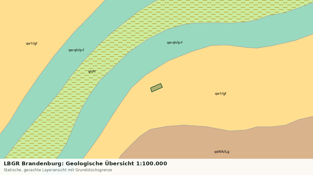 Statische Kartenansicht: LBGR Brandenburg: Geologische Übersicht 1:100.000