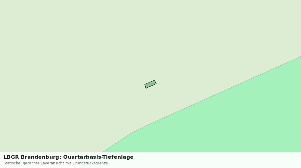 Statische Kartenansicht: LBGR Brandenburg: Quartärbasis-Tiefenlage