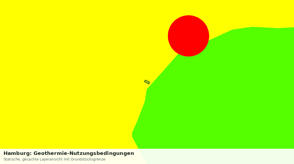 Statische Kartenansicht: Hamburg: Geothermie-Nutzungsbedingungen
