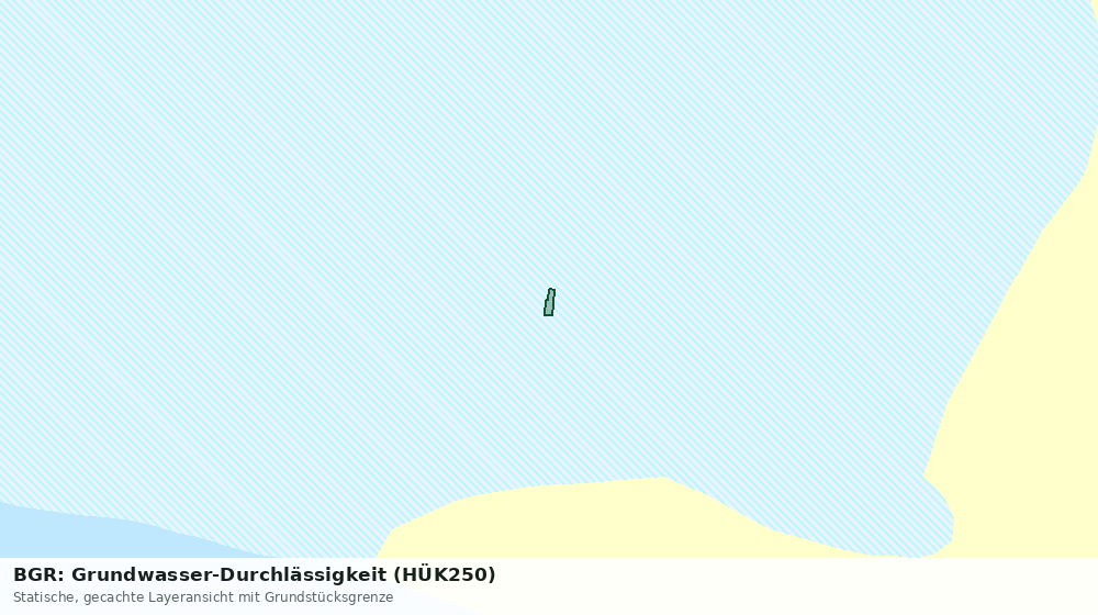 Statische Kartenansicht: BGR: Grundwasser-Durchlässigkeit (HÜK250)