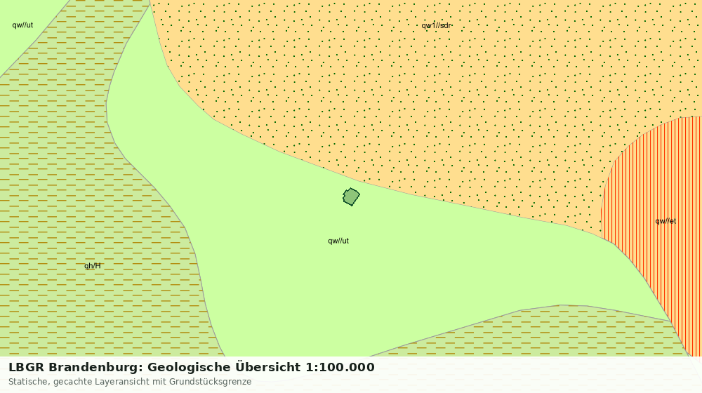 Statische Kartenansicht: LBGR Brandenburg: Geologische Übersicht 1:100.000