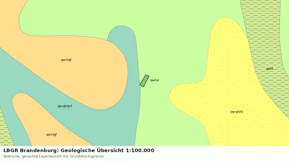 Statische Kartenansicht: LBGR Brandenburg: Geologische Übersicht 1:100.000