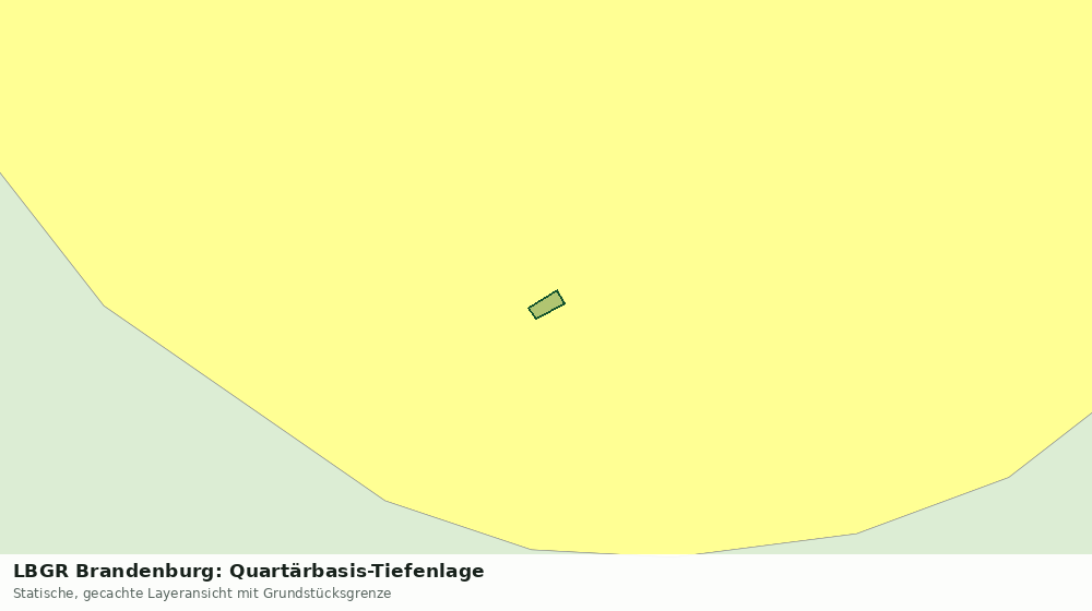 Statische Kartenansicht: LBGR Brandenburg: Quartärbasis-Tiefenlage