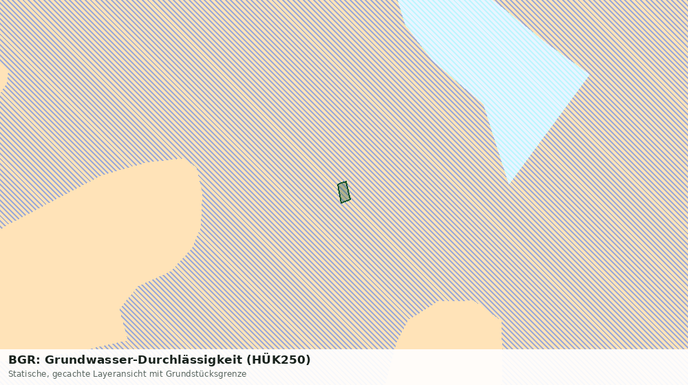 Statische Kartenansicht: BGR: Grundwasser-Durchlässigkeit (HÜK250)