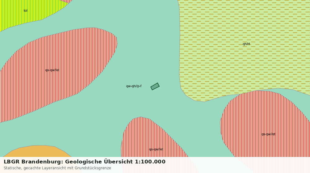 Statische Kartenansicht: LBGR Brandenburg: Geologische Übersicht 1:100.000