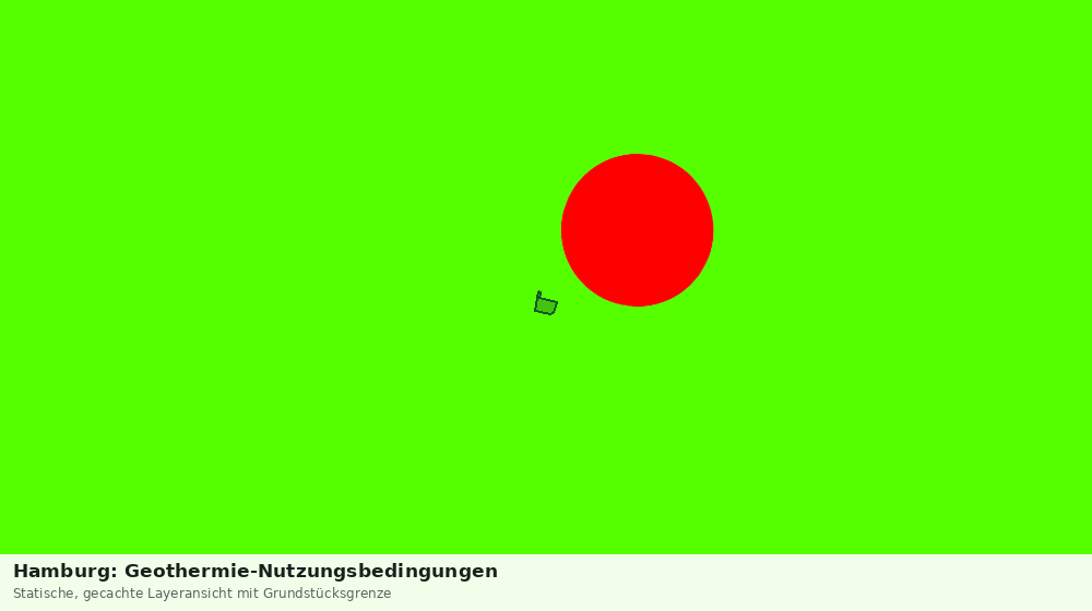 Statische Kartenansicht: Hamburg: Geothermie-Nutzungsbedingungen