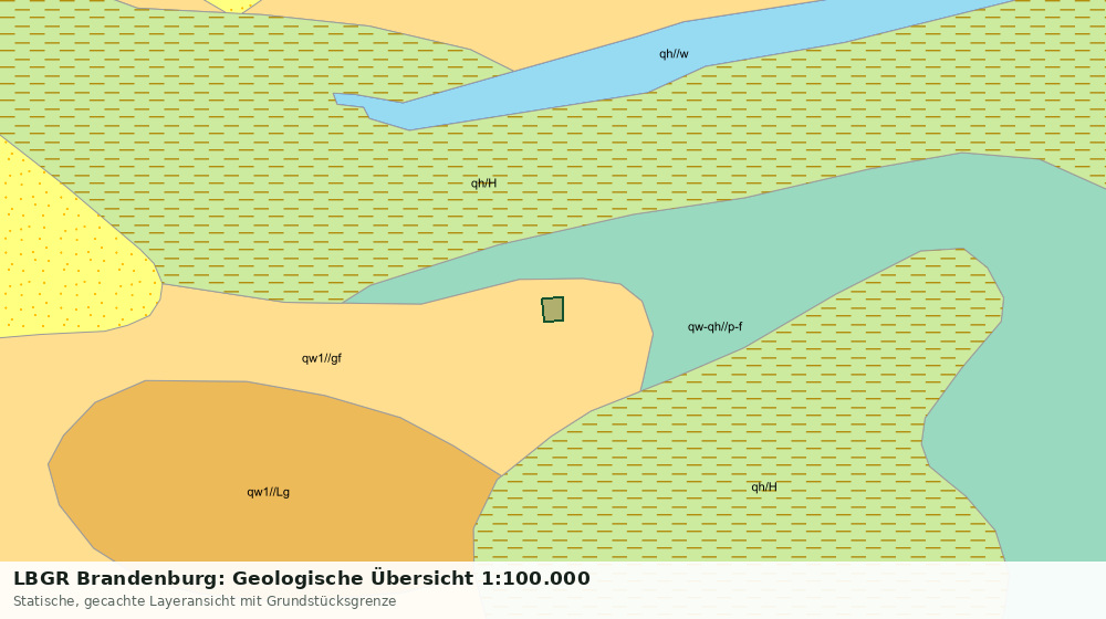 Statische Kartenansicht: LBGR Brandenburg: Geologische Übersicht 1:100.000
