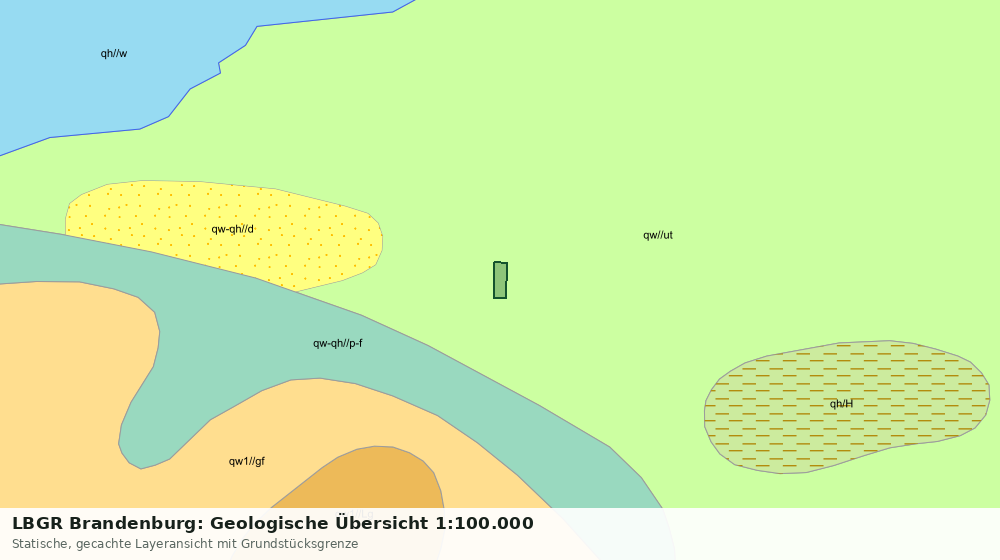 Statische Kartenansicht: LBGR Brandenburg: Geologische Übersicht 1:100.000