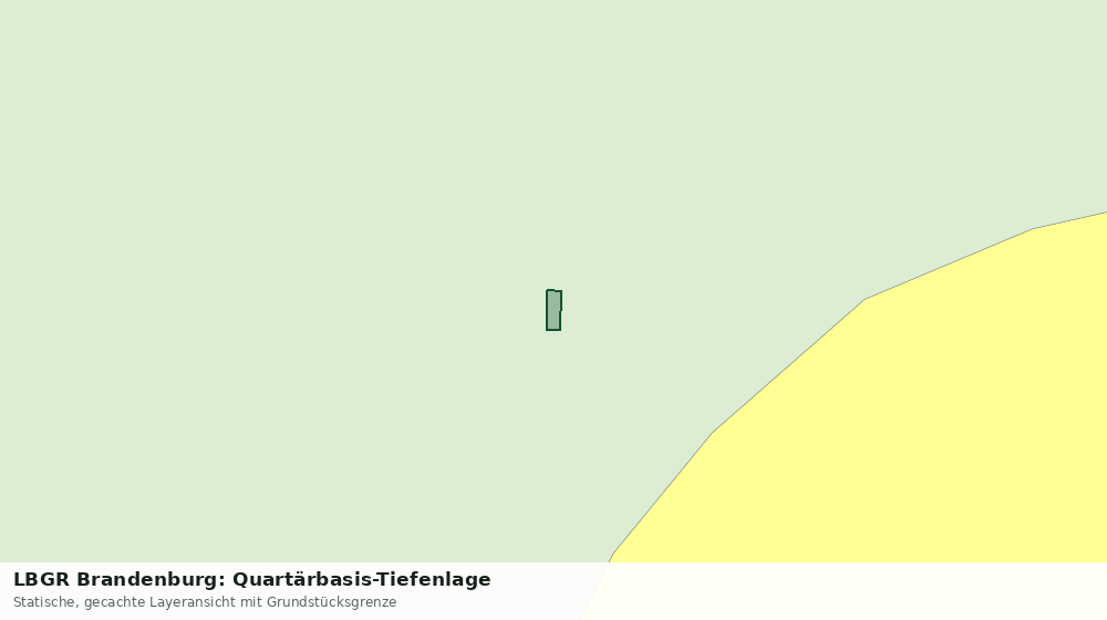 Statische Kartenansicht: LBGR Brandenburg: Quartärbasis-Tiefenlage
