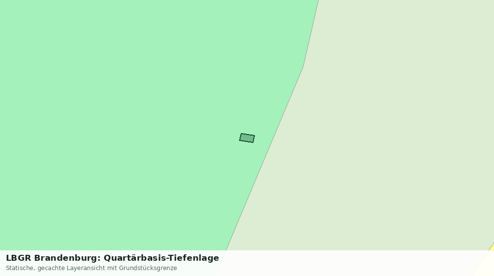 Statische Kartenansicht: LBGR Brandenburg: Quartärbasis-Tiefenlage