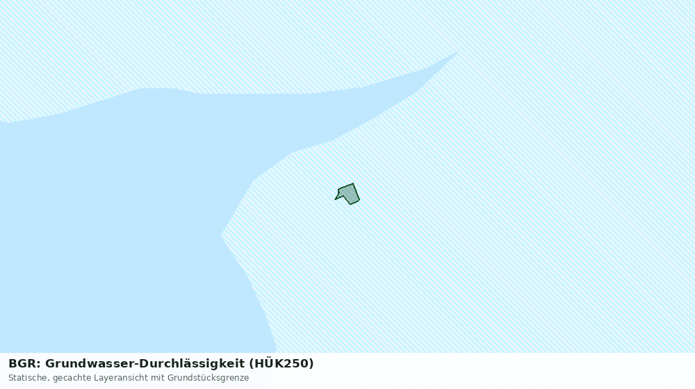Statische Kartenansicht: BGR: Grundwasser-Durchlässigkeit (HÜK250)