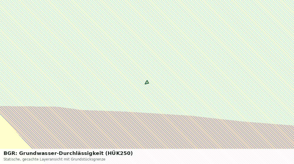 Statische Kartenansicht: BGR: Grundwasser-Durchlässigkeit (HÜK250)