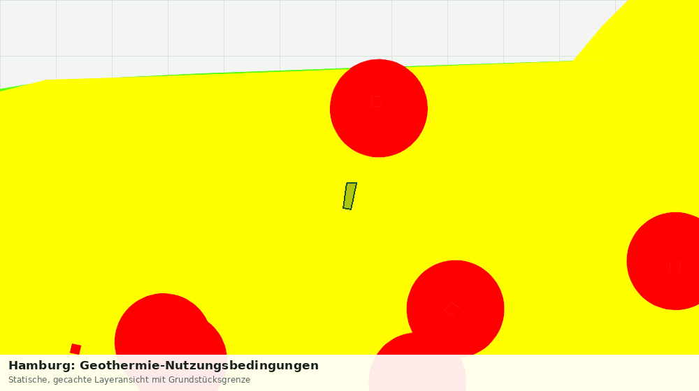 Statische Kartenansicht: Hamburg: Geothermie-Nutzungsbedingungen