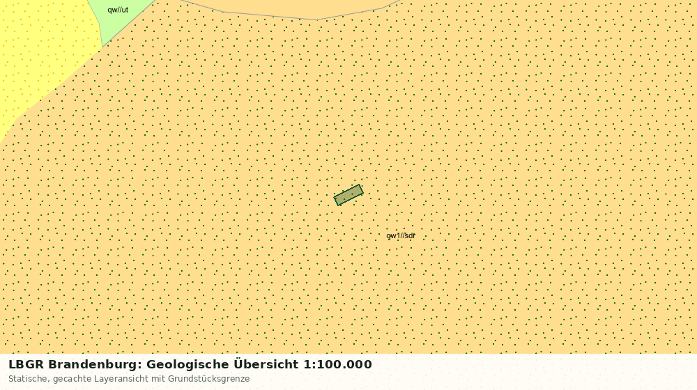 Statische Kartenansicht: LBGR Brandenburg: Geologische Übersicht 1:100.000