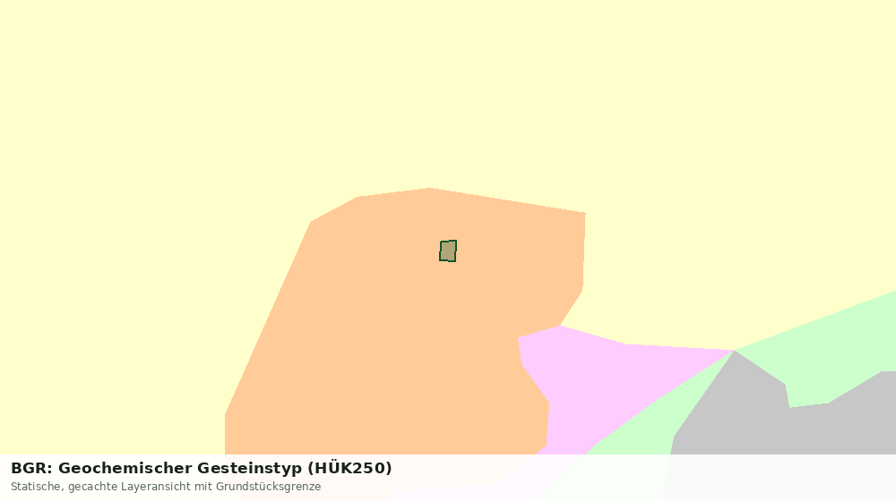 Statische Kartenansicht: BGR: Geochemischer Gesteinstyp (HÜK250)