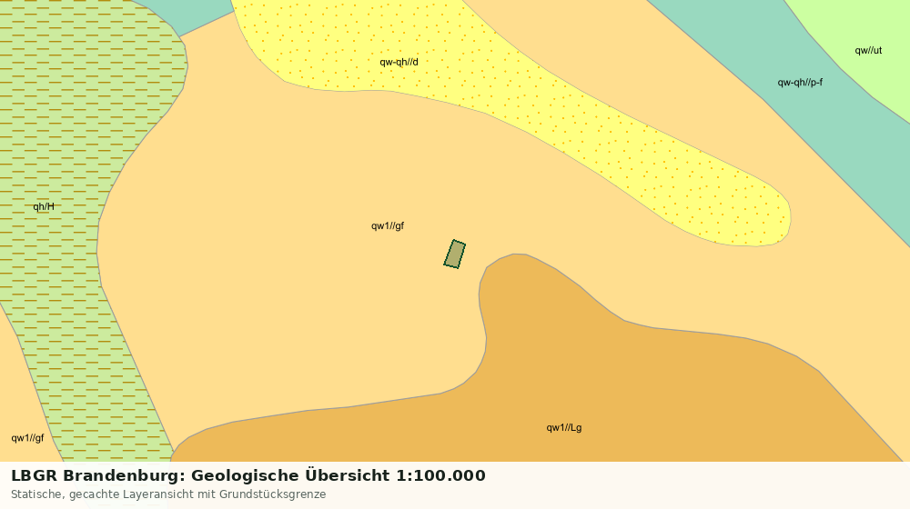 Statische Kartenansicht: LBGR Brandenburg: Geologische Übersicht 1:100.000
