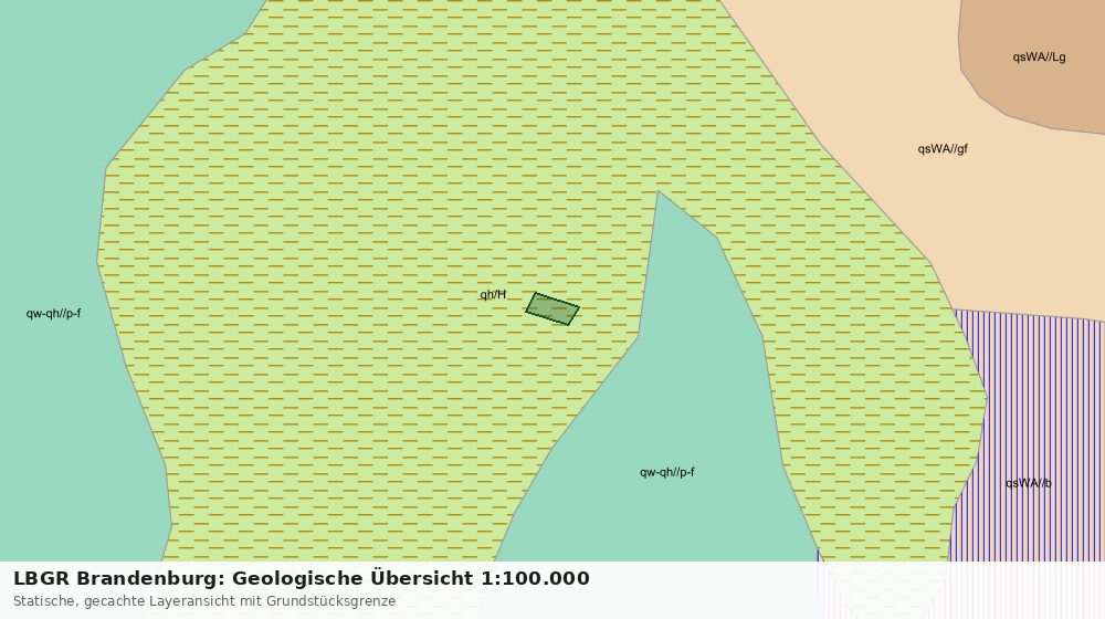 Statische Kartenansicht: LBGR Brandenburg: Geologische Übersicht 1:100.000