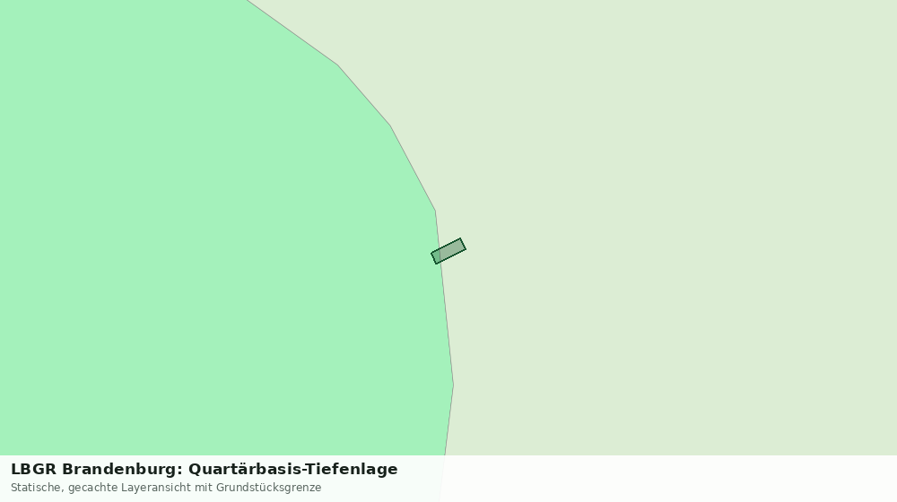 Statische Kartenansicht: LBGR Brandenburg: Quartärbasis-Tiefenlage