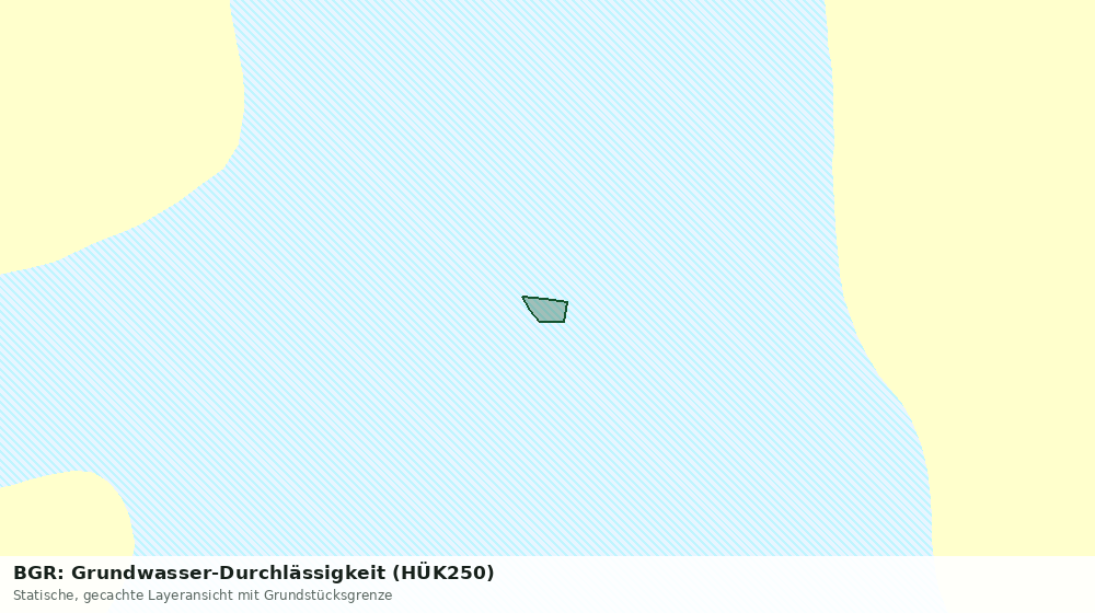 Statische Kartenansicht: BGR: Grundwasser-Durchlässigkeit (HÜK250)