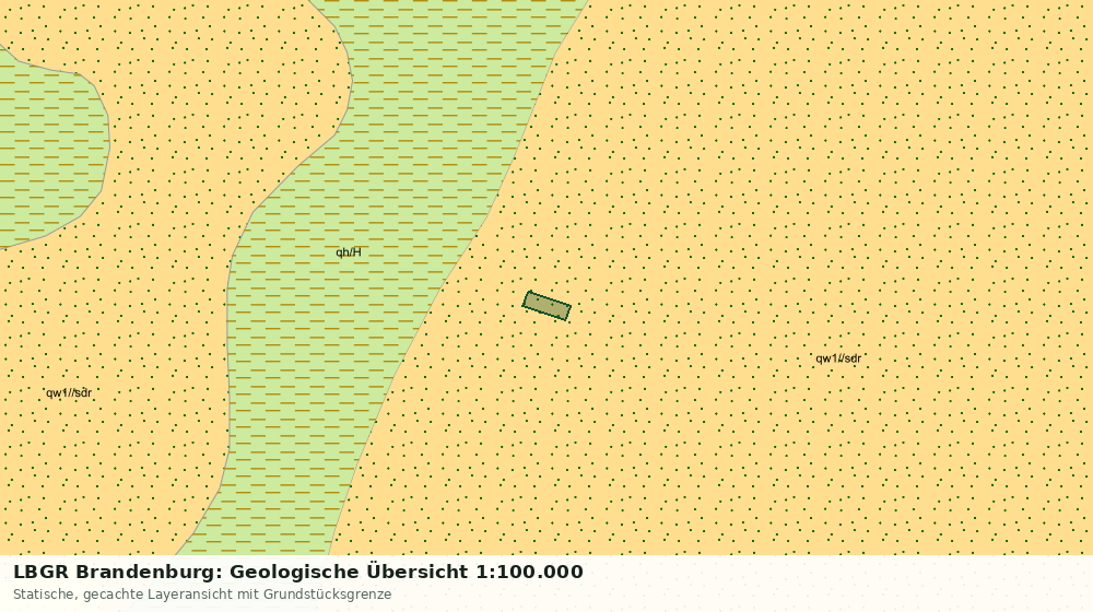 Statische Kartenansicht: LBGR Brandenburg: Geologische Übersicht 1:100.000