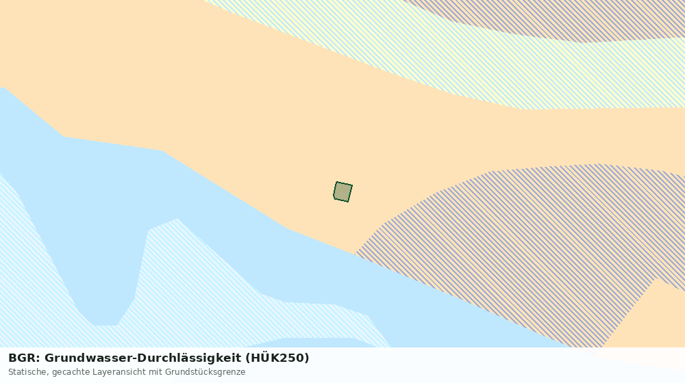 Statische Kartenansicht: BGR: Grundwasser-Durchlässigkeit (HÜK250)