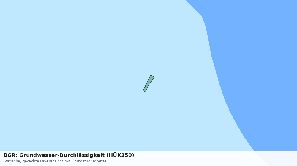 Statische Kartenansicht: BGR: Grundwasser-Durchlässigkeit (HÜK250)