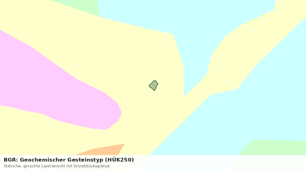 Statische Kartenansicht: BGR: Geochemischer Gesteinstyp (HÜK250)