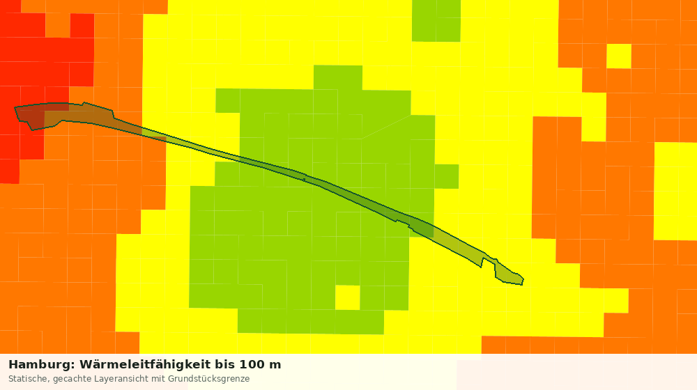 Statische Kartenansicht: Hamburg: Wärmeleitfähigkeit bis 100 m