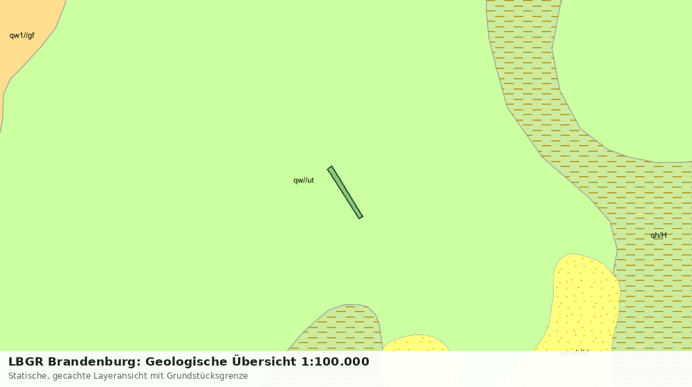 Statische Kartenansicht: LBGR Brandenburg: Geologische Übersicht 1:100.000