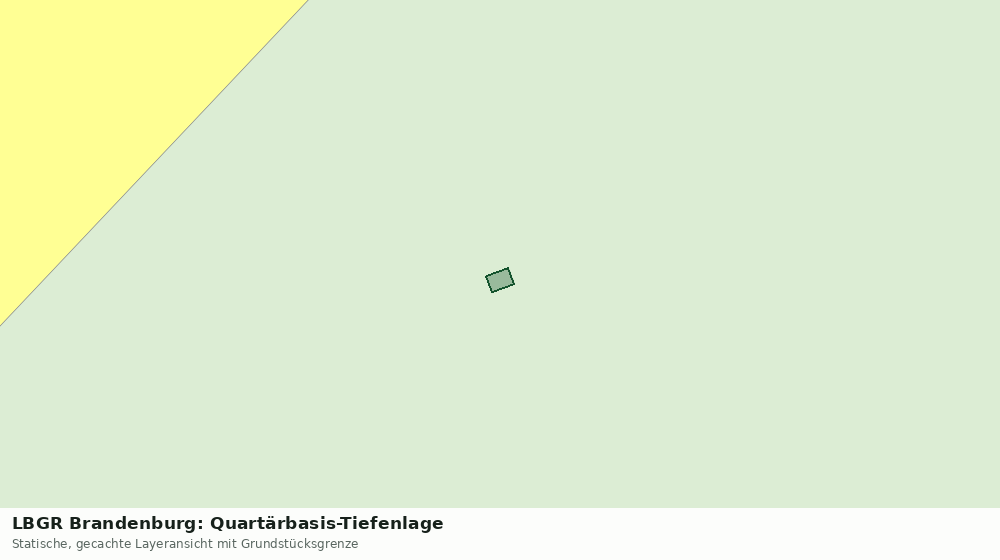 Statische Kartenansicht: LBGR Brandenburg: Quartärbasis-Tiefenlage