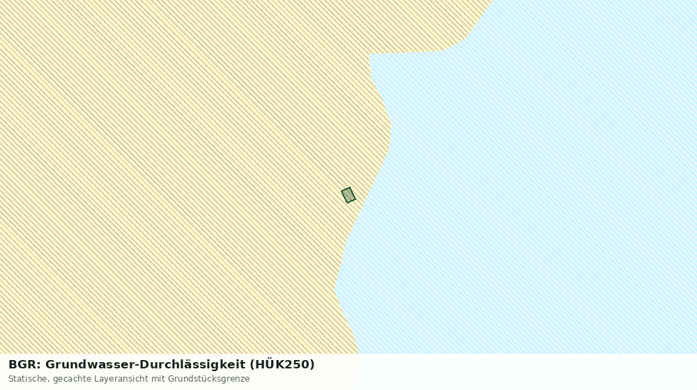 Statische Kartenansicht: BGR: Grundwasser-Durchlässigkeit (HÜK250)