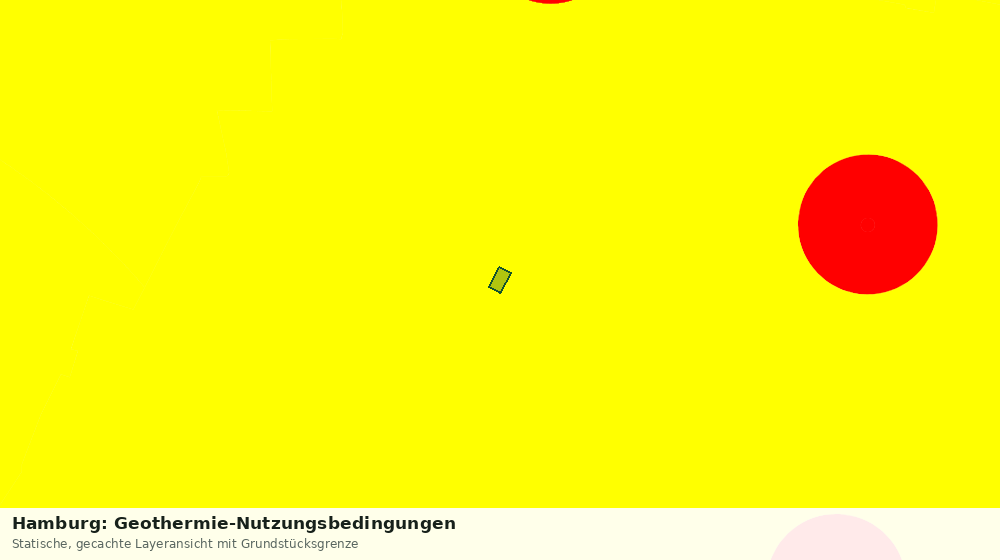 Statische Kartenansicht: Hamburg: Geothermie-Nutzungsbedingungen