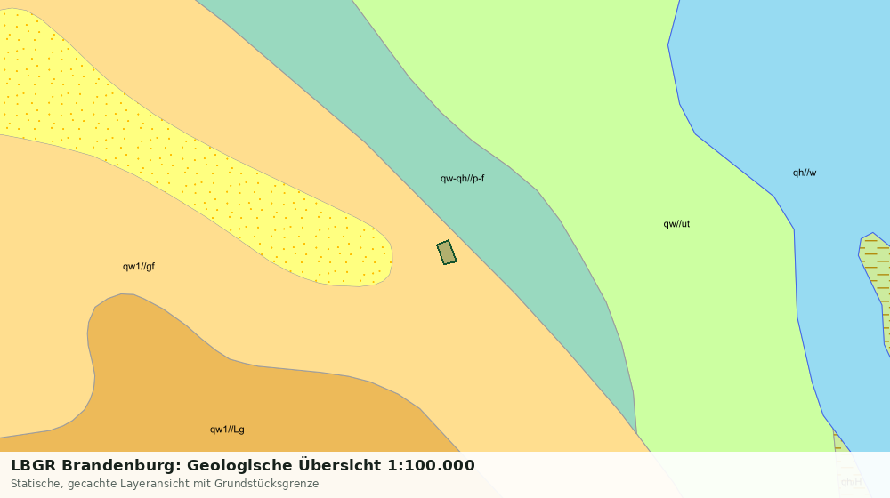 Statische Kartenansicht: LBGR Brandenburg: Geologische Übersicht 1:100.000