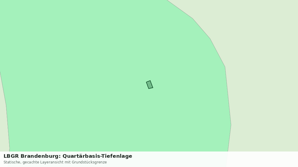 Statische Kartenansicht: LBGR Brandenburg: Quartärbasis-Tiefenlage