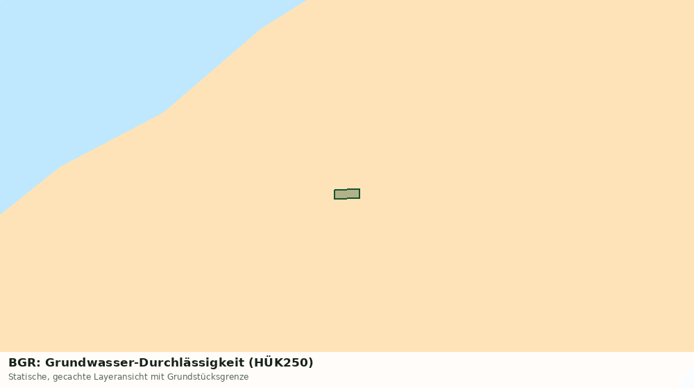 Statische Kartenansicht: BGR: Grundwasser-Durchlässigkeit (HÜK250)