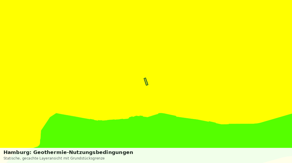 Statische Kartenansicht: Hamburg: Geothermie-Nutzungsbedingungen
