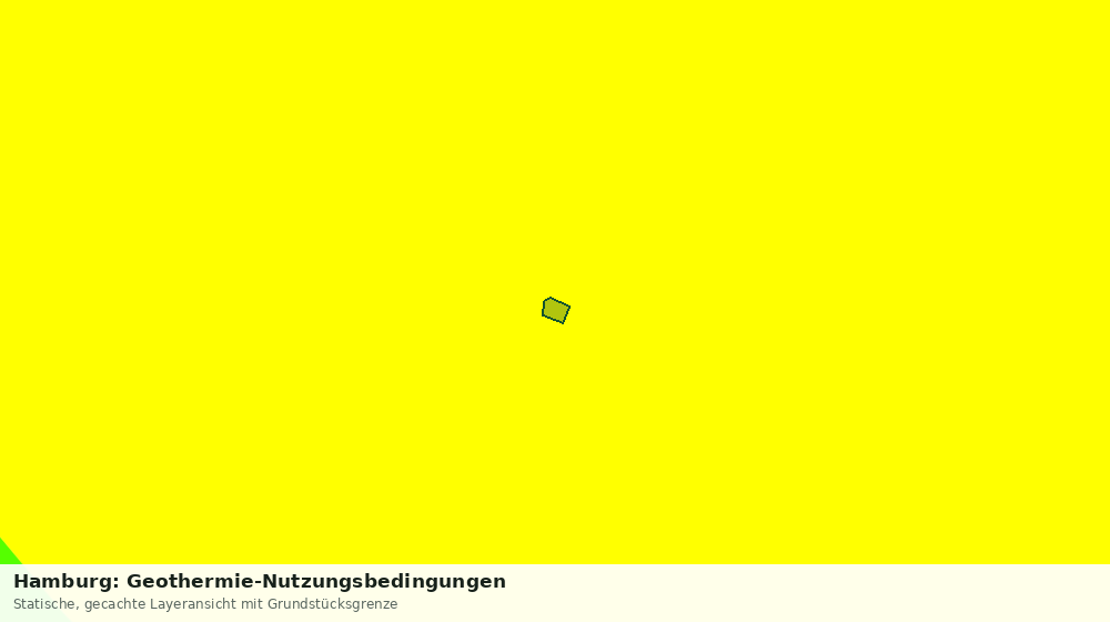 Statische Kartenansicht: Hamburg: Geothermie-Nutzungsbedingungen