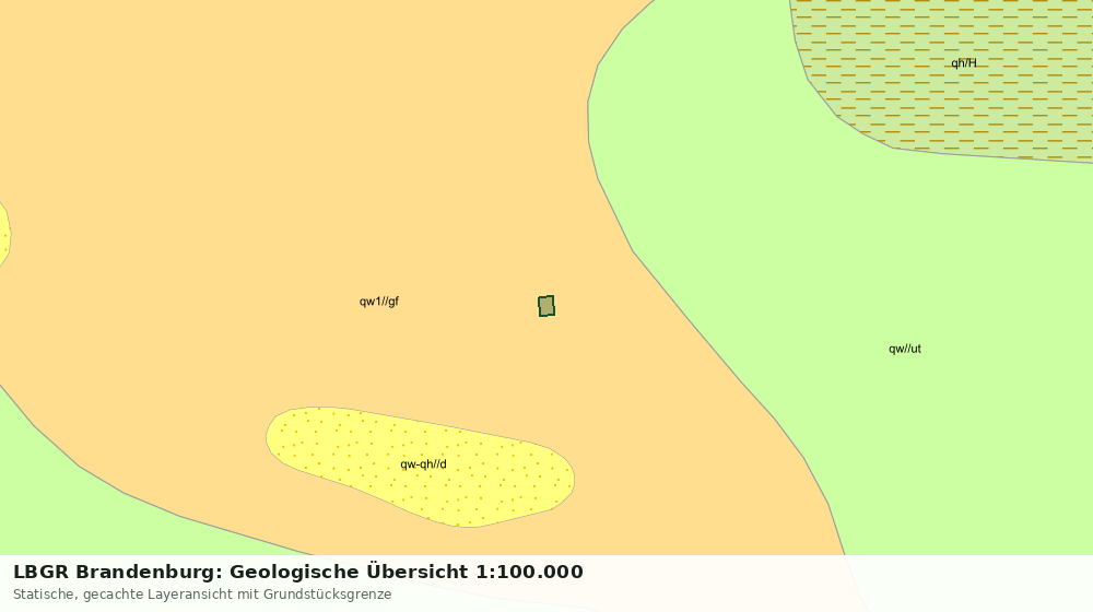 Statische Kartenansicht: LBGR Brandenburg: Geologische Übersicht 1:100.000