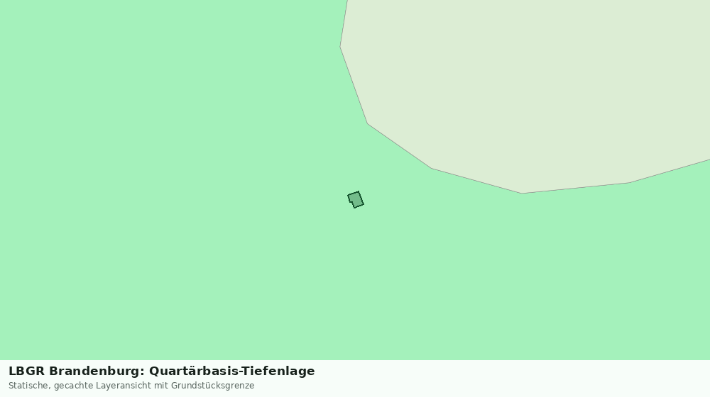 Statische Kartenansicht: LBGR Brandenburg: Quartärbasis-Tiefenlage