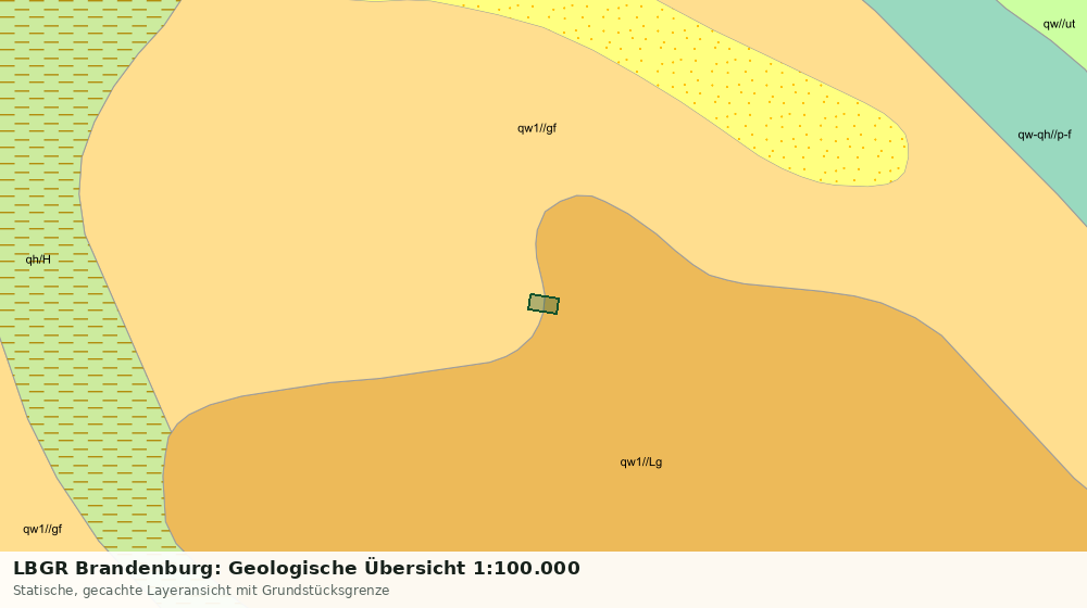 Statische Kartenansicht: LBGR Brandenburg: Geologische Übersicht 1:100.000
