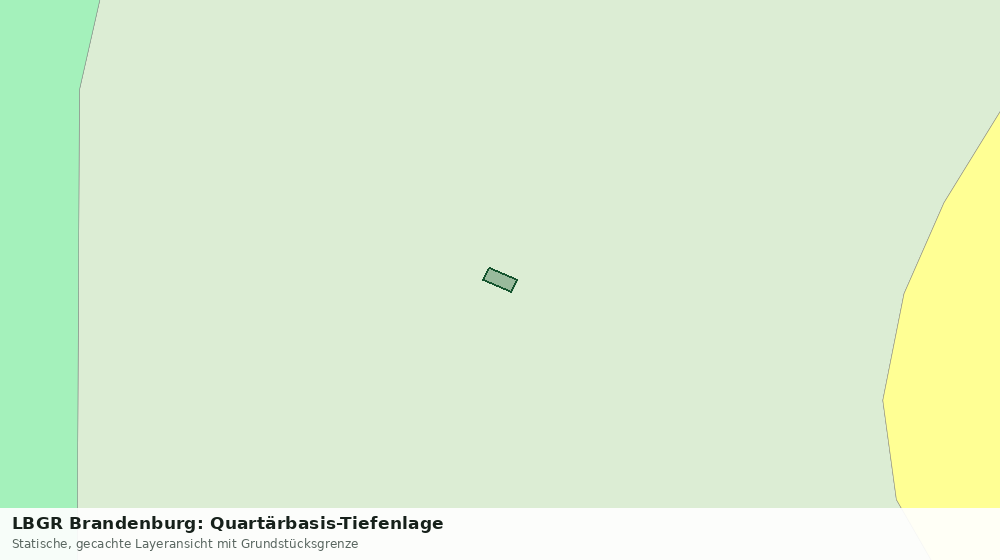 Statische Kartenansicht: LBGR Brandenburg: Quartärbasis-Tiefenlage