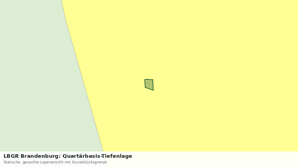 Statische Kartenansicht: LBGR Brandenburg: Quartärbasis-Tiefenlage
