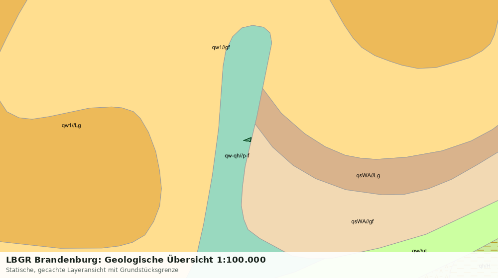 Statische Kartenansicht: LBGR Brandenburg: Geologische Übersicht 1:100.000