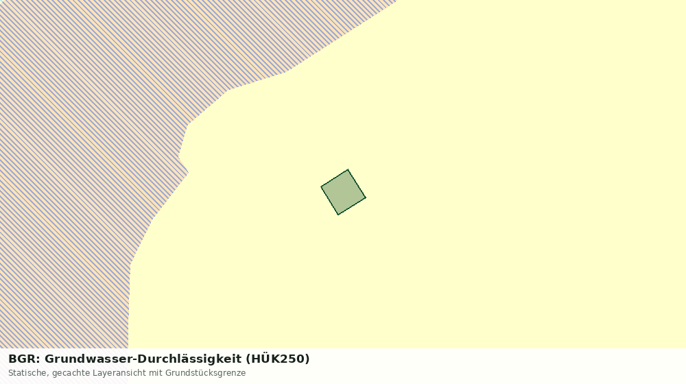 Statische Kartenansicht: BGR: Grundwasser-Durchlässigkeit (HÜK250)